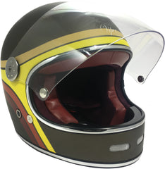 ViPER F656 Full Face Motorcycle Helmet - Rust Stripe Matt