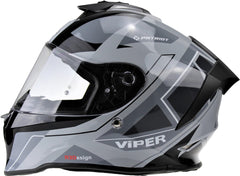 ViPER RS-55 Full Face Motorcycle Helmet - Cyclone Grey