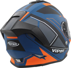 ViPER RS-55 Full Face Motorcycle Helmet - Cyclone Orange