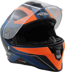 ViPER RS-55 Full Face Motorcycle Helmet - Cyclone Orange
