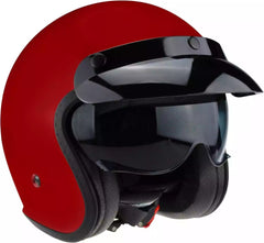 ViPER RS-V06 Plus Open Face Motorcycle Helmet - Burgundy