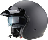 ViPER RS-V06 Plus Open Face Motorcycle Helmet - Matt Black