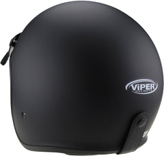 ViPER RS-V06 Plus Open Face Motorcycle Helmet - Matt Black