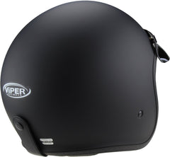 ViPER RS-V06 Plus Open Face Motorcycle Helmet - Matt Black