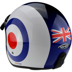 ViPER RS-V06 Plus Open Face Motorcycle Helmet - Target