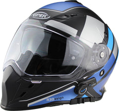 ViPER RS-V141 Full Face Motorcycle Helmet - Matt Black/Blue