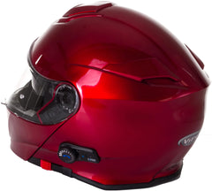 ViPER RS-V171 Flip Up Motorcycle Helmet - Burgundy