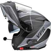 ViPER RS-V171 Zone Flip Up Motorcycle Helmet - Matt Black/Grey