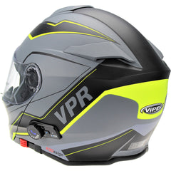 ViPER RS-V171 Zone Flip Up Motorcycle Helmet - Matt Grey/Yellow