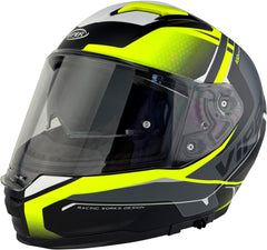 ViPER RS-V255 Full Face Motorcycle Helmet - Reactor Matt Black/Fluo