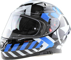 ViPER RS-V95 Full Face Motorcycle Helmet - Radar Black/Blue