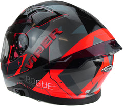 ViPER RS-V95 Full Face Motorcycle Helmet - Rogue Black/Red