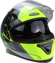 ViPER RS-V95 Full Face Motorcycle Helmet - Rogue Blue/Fluo