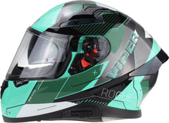 ViPER RS-V95 Full Face Motorcycle Helmet - Rogue Teal