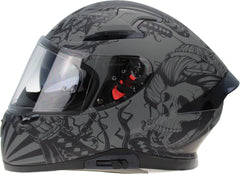 ViPER RS-V95 Full Face Motorcycle Helmet - Skull Grey