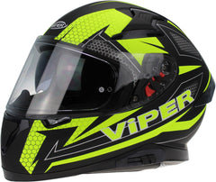 ViPER RS-V95 Full Face Motorcycle Helmet - Spirit Fluo
