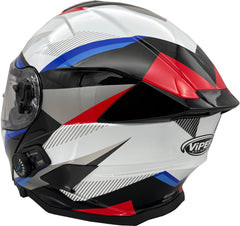 ViPER RS-V121 v8 Flip Up Blinc Bluetooth Motorcycle Helmet - Black/Red/Blue