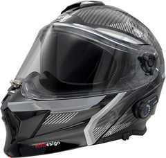 ViPER RS-V121 v8 Flip Up Blinc Bluetooth Motorcycle Helmet - Carbone