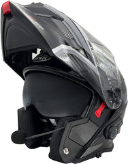 ViPER RS-V121 v8 Flip Up Blinc Bluetooth Motorcycle Helmet - Carbone