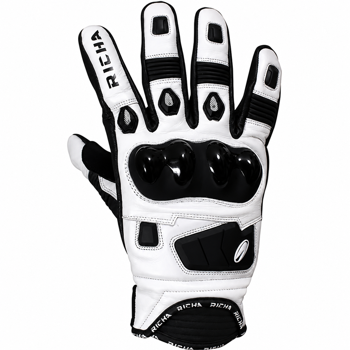 Richa Rock Motorcycle Glove - White
