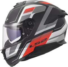 LS2 FF808 Stream II Full Face Motorcycle Helmet - Vintage Black/Grey/Red