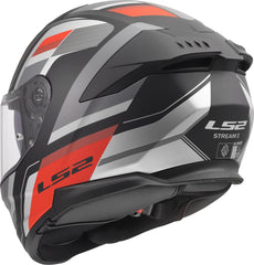 LS2 FF808 Stream II Full Face Motorcycle Helmet - Vintage Black/Grey/Red
