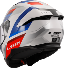 LS2 FF808 Stream II Full Face Motorcycle Helmet - Vintage White/Blue/Red