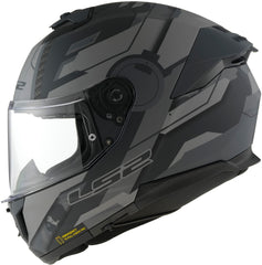 LS2 FF808 Stream II Full Face Motorcycle Helmet - Shadow Matt Titanium/Grey