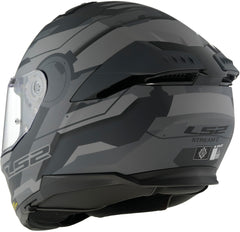 LS2 FF808 Stream II Full Face Motorcycle Helmet - Shadow Matt Titanium/Grey