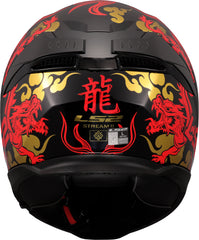 LS2 FF808 Stream II Full Face Motorcycle Helmet - Drako Black/Red