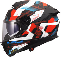 LS2 FF808 Stream II Full Face Motorcycle Helmet - Mika White/Blue/Red