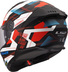 LS2 FF808 Stream II Full Face Motorcycle Helmet - Mika White/Blue/Red