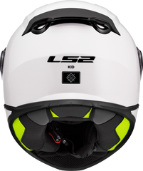 LS2 FF812 Kid Full Face Motorcycle Helmet - Solid White