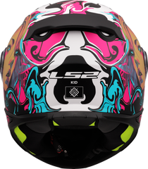 LS2 FF812 Kid Full Face Motorcycle Helmet - Cyberg Purple/Cyan