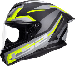 LS2 FF820 Rapid III Full Face Motorcycle Helmet - Hyper Black/H-V Yellow