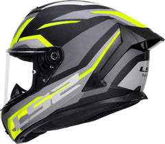 LS2 FF820 Rapid III Full Face Motorcycle Helmet - Hyper Black/H-V Yellow