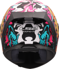 LS2 FF820 Rapid III Full Face Motorcycle Helmet - Cyberg Purple/Cyan