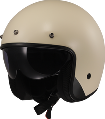 LS2 OF601 Bob II Open Face Motorcycle Helmet - Cream