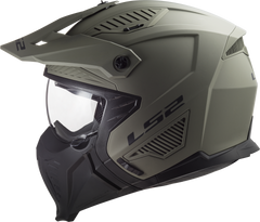 LS2 OF606 Drifter Open Face Motorcycle Helmet - Matt Sand Olive