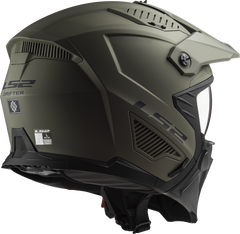 LS2 OF606 Drifter Open Face Motorcycle Helmet - Matt Sand Olive