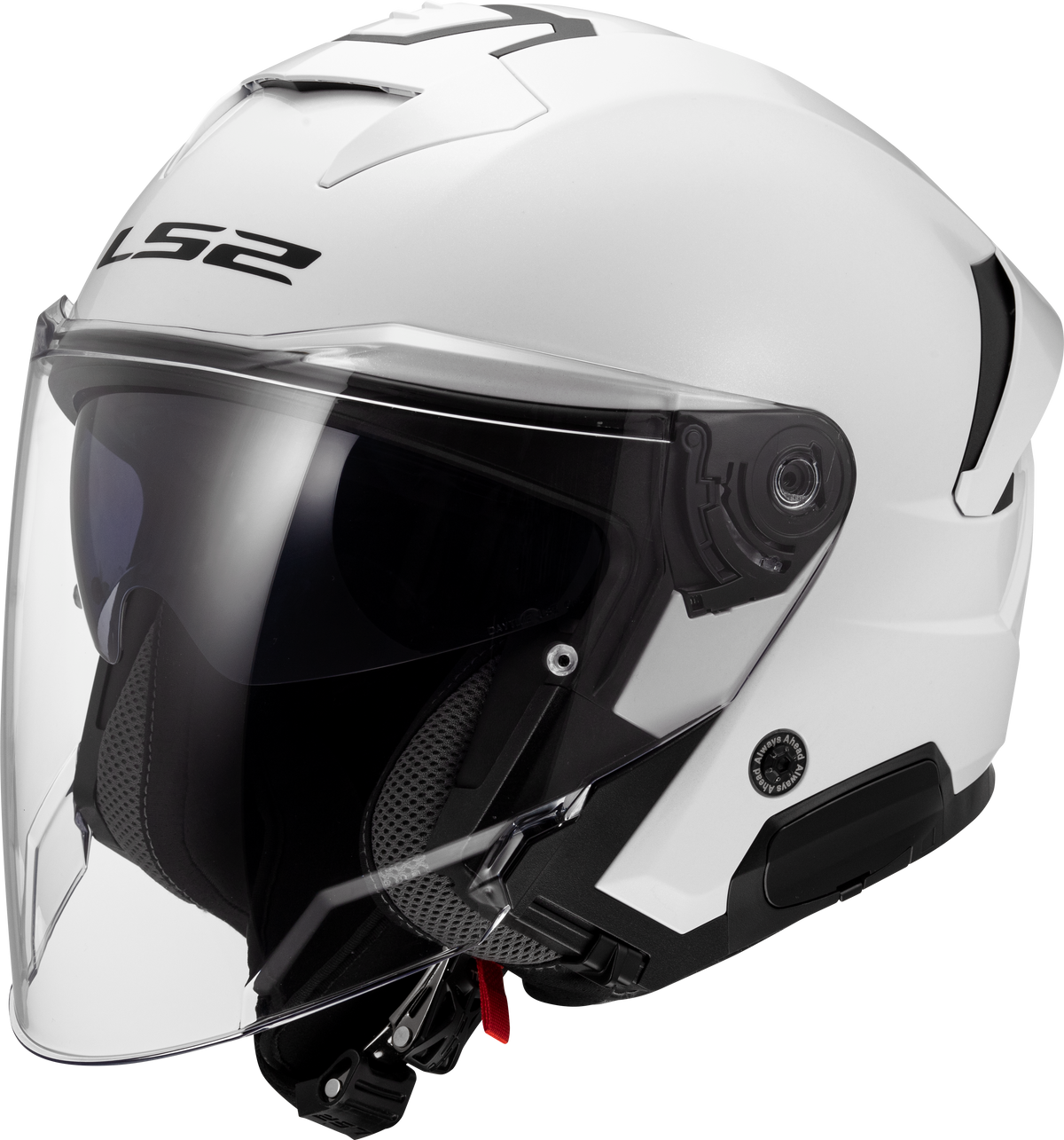 LS2 OF618 Verso II Open Face Motorcycle Helmet - White