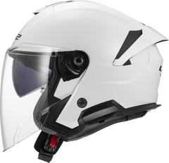 LS2 OF618 Verso II Open Face Motorcycle Helmet - White