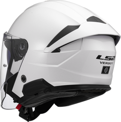 LS2 OF618 Verso II Open Face Motorcycle Helmet - White