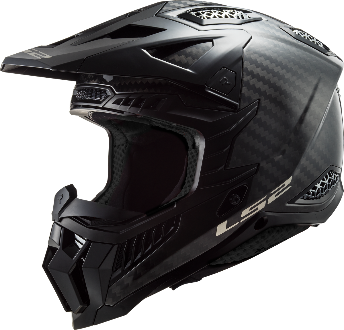 LS2 MX703 C X-Force Motocross Helmet - Gloss Carbon