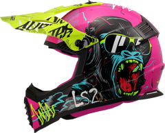 LS2 MX437 Fast II Mini Motocross Helmet - Gorilla Purple