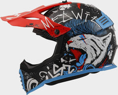 LS2 MX437 Fast II Mini Motocross Helmet - Starmaw Black