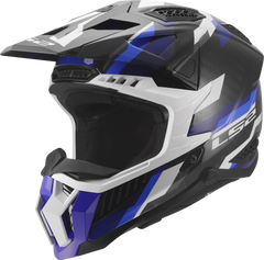 LS2 MX703 X-Force Phantom Motocross Helmet - Blue/White
