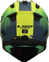 LS2 MX708 Fast II Motocross Helmet - Duck Matt Hi-Vis Green/Hi-Vis Yellow