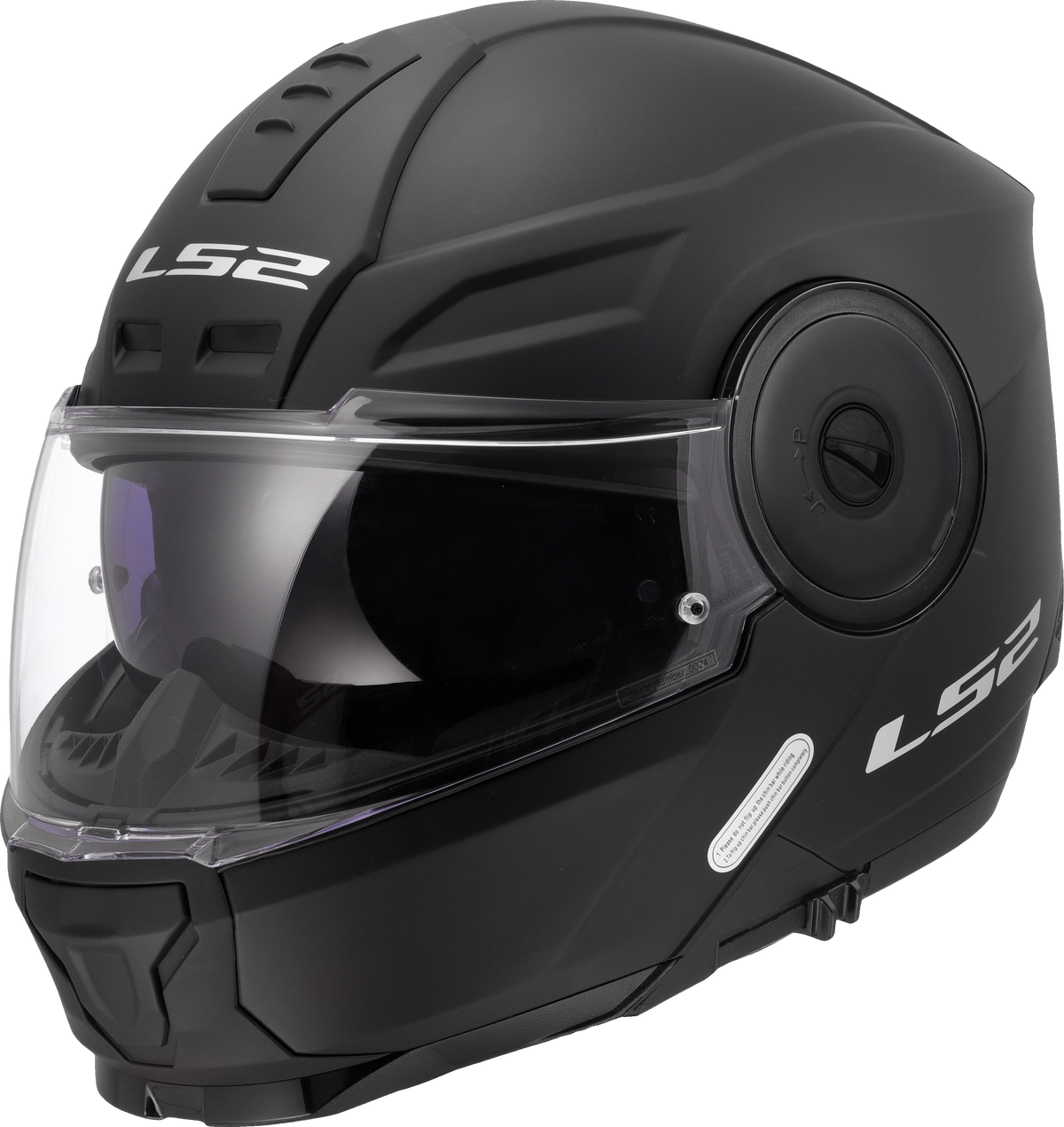 LS2 FF902 Scope II Flip Up Motorcycle Helmet - Matt Black