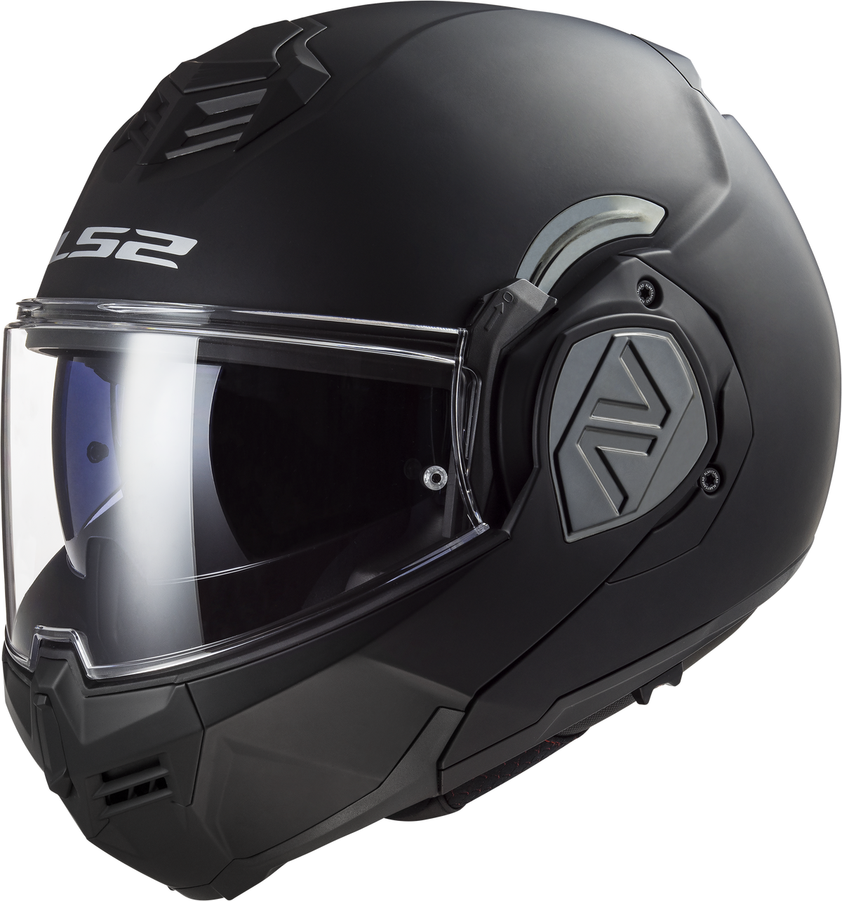 LS2 FF906 Advant Flip Up Motorcycle Helmet - Matt Black